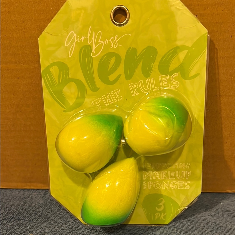 Yellow and Green Makeup Sponges